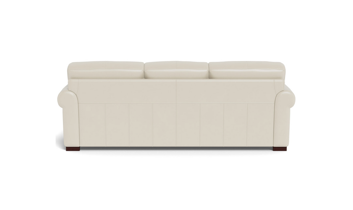 3-Seater Sofa in Waxy Pull-Up Leather with Classic Design