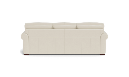 3-Seater Sofa in Waxy Pull-Up Leather with Classic Design