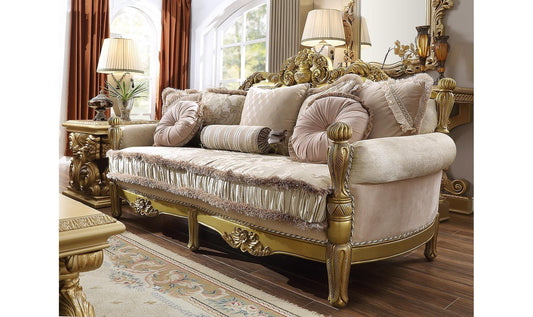 Dimitroula Sofa in Modern Velvet with Curved Arms