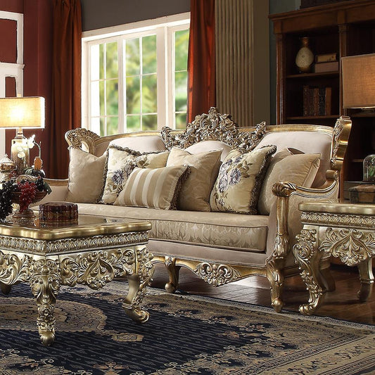 Mccarroll Sofa in Soft Fabric with Tufted Back