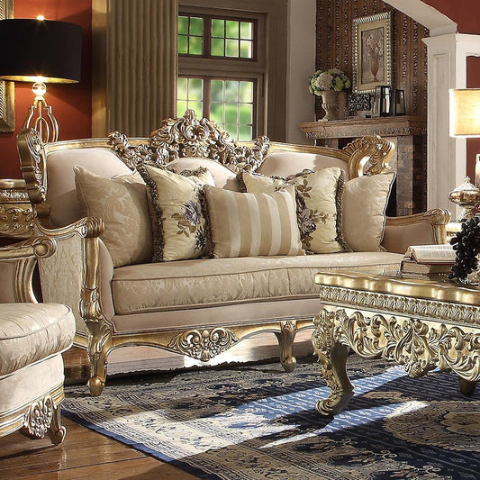 Mccarroll Sofa in Soft Fabric with Tufted Back