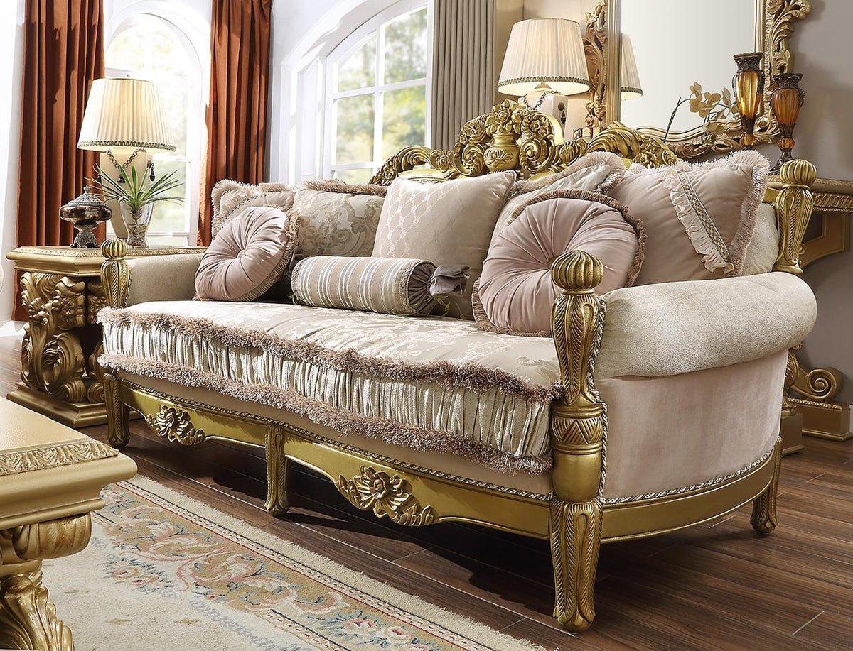 Dimitroula Sofa in Modern Velvet with Curved Arms