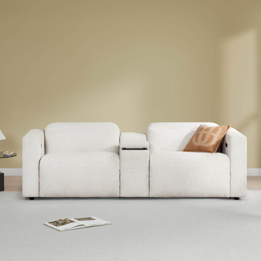 2-Seat Wall-Hugger Reclining Sofa with Power Headrest