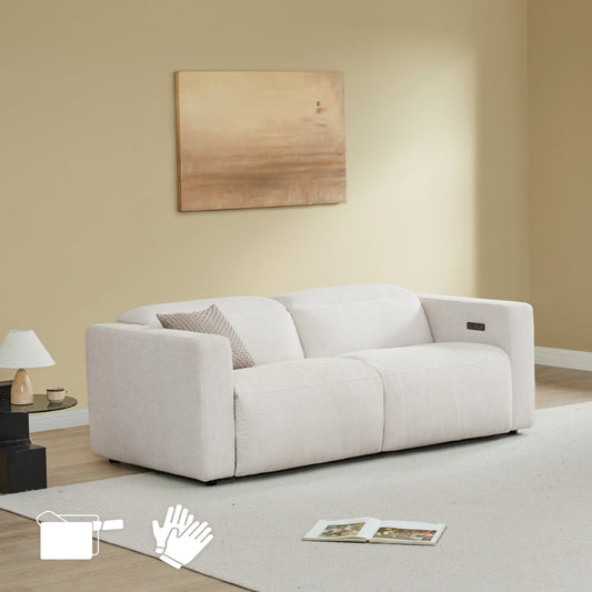 2-Seat Wall-Hugger Reclining Sofa with Power Headrest