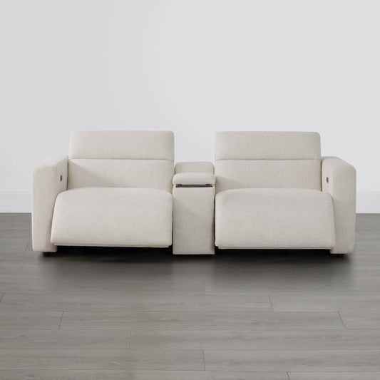 2-Seat Wall-Hugger Reclining Sofa with Power Headrest