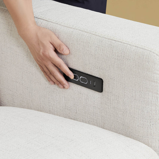 2-Seat Wall-Hugger Reclining Sofa with Power Headrest
