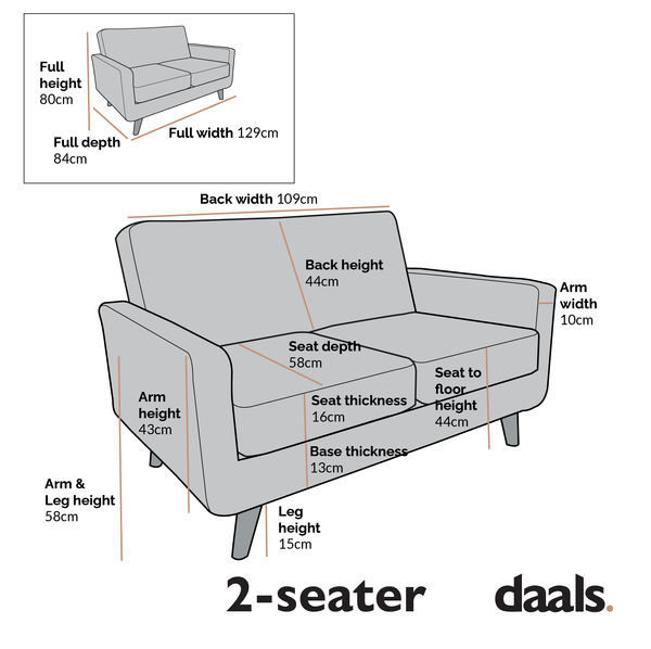 2-Seater Sofa in Mustard Yellow Velvet with Tufted Back