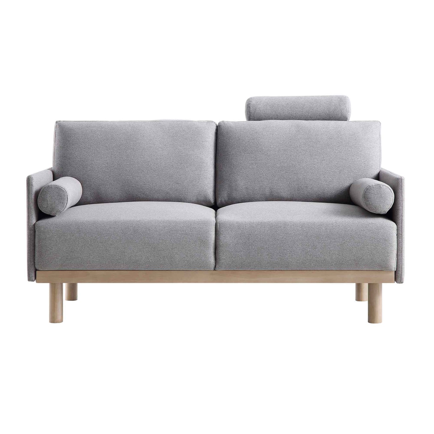 2-Seater Sofa in Timber Grey Marl Fabric