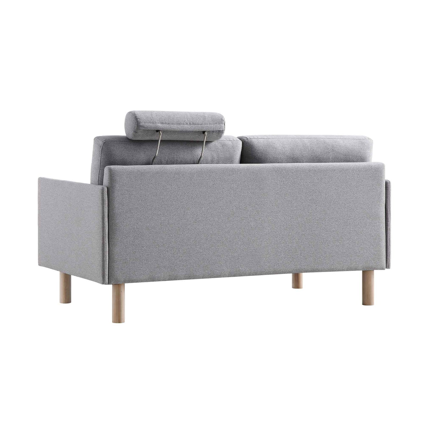 2-Seater Sofa in Timber Grey Marl Fabric