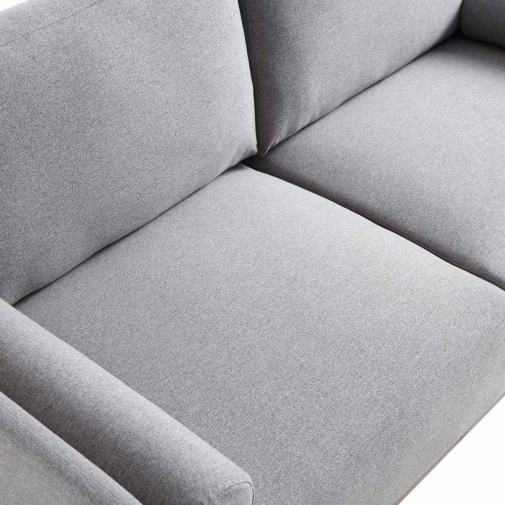 2-Seater Sofa in Timber Grey Marl Fabric