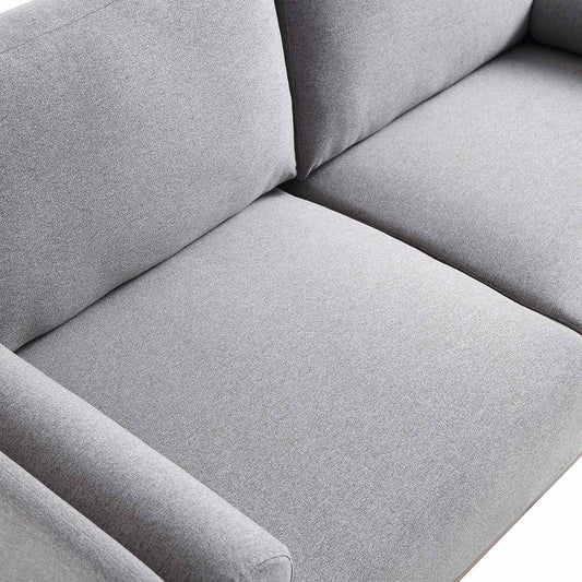 2-Seater Sofa in Timber Grey Marl Fabric