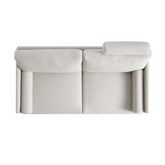 2-Seater Sofa in Timber Oatmeal Fabric