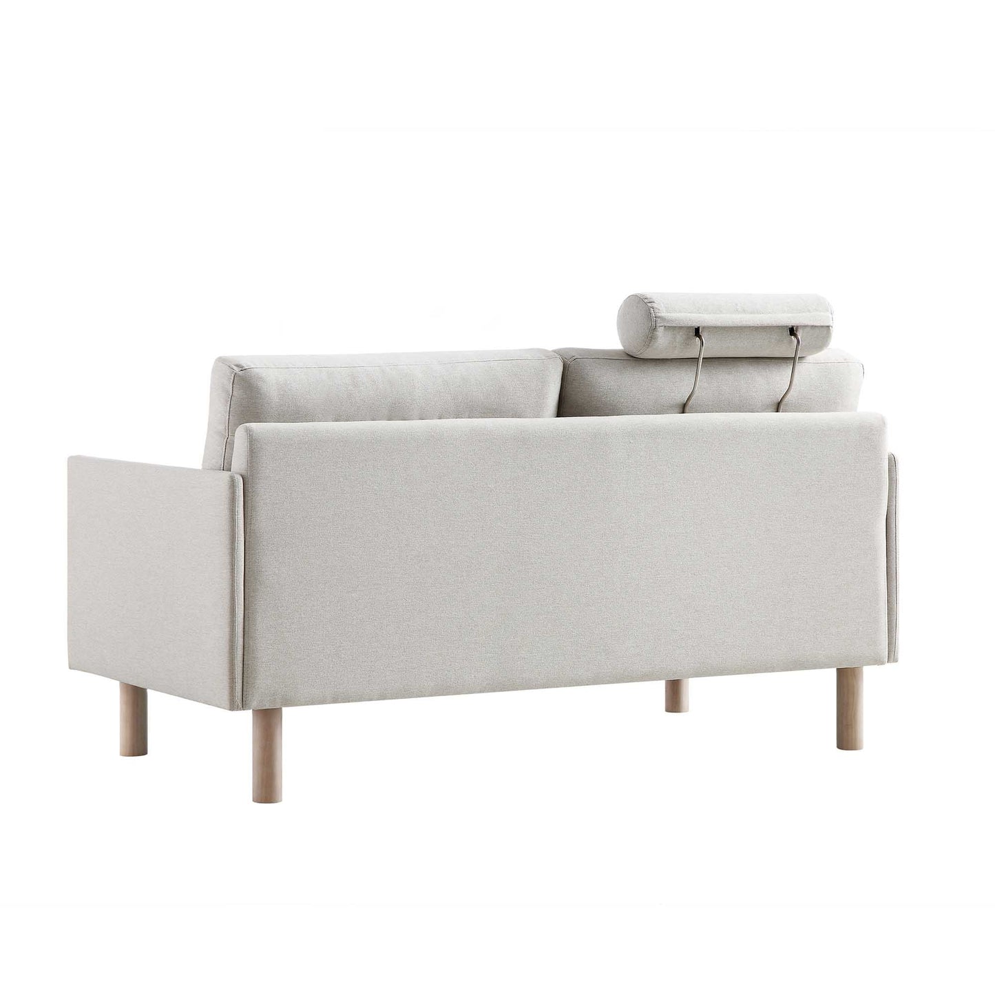 2-Seater Sofa in Timber Oatmeal Fabric