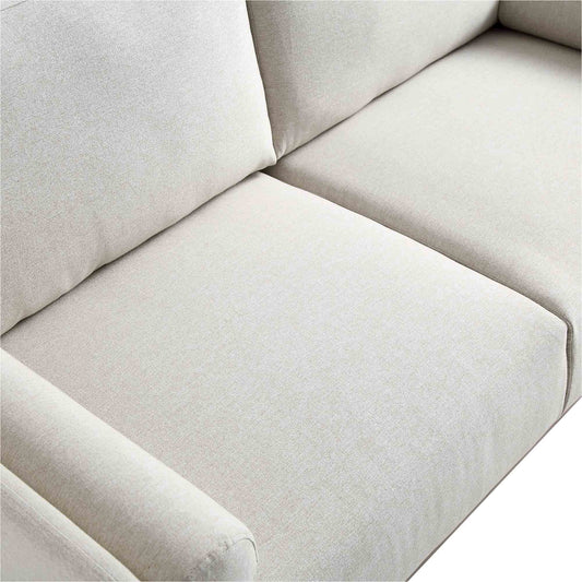 2-Seater Sofa in Timber Oatmeal Fabric