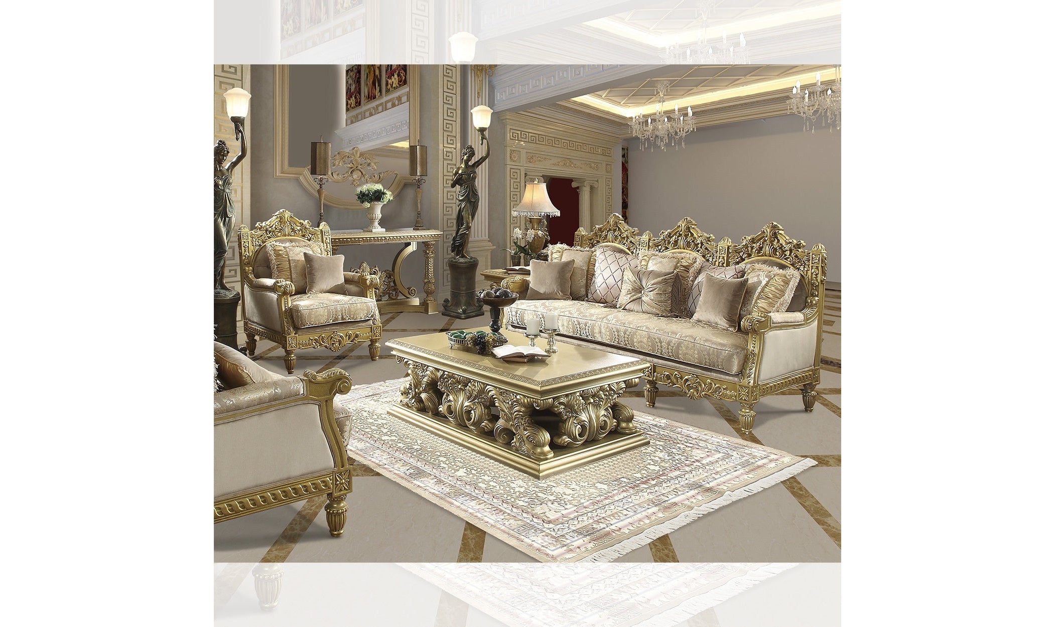 2-Seater Sofa in Ivory Fabric with Sleek Design