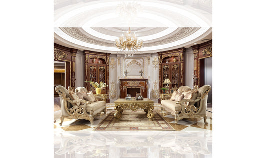 3-Seater Fabric Sofa in Beige with Modern Design