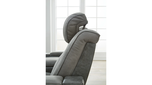 3-Seater Leather Power Reclining Sofa with Modern Heritage Design