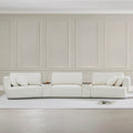 3-Seat Curved Modular Sofa with Generous Dimensions