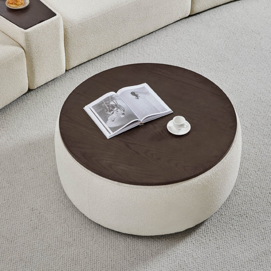 3-Seat Curved Modular Sofa with Generous Dimensions