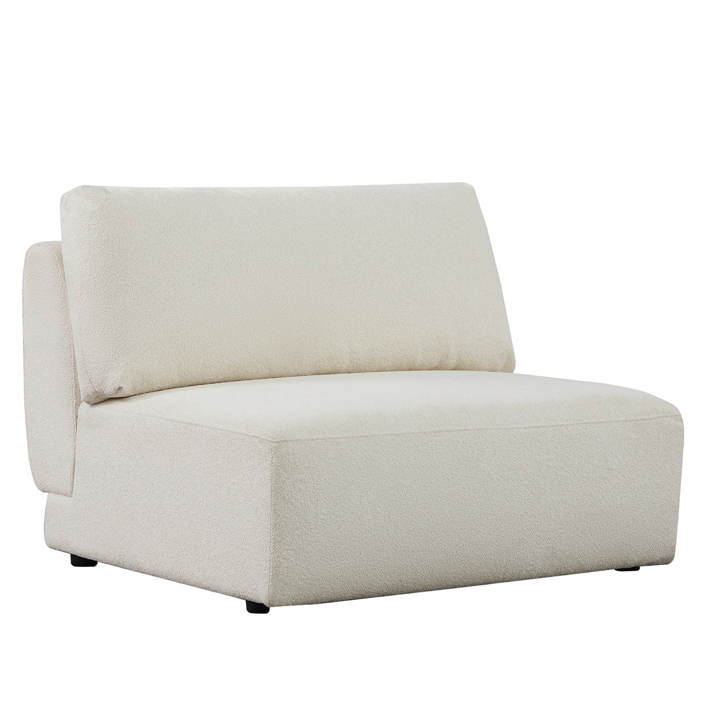 3-Seat Curved Modular Sofa with Generous Dimensions