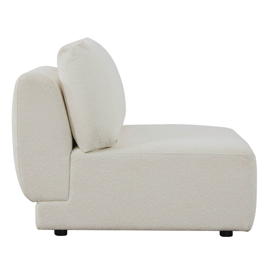 3-Seat Curved Modular Sofa with Generous Dimensions