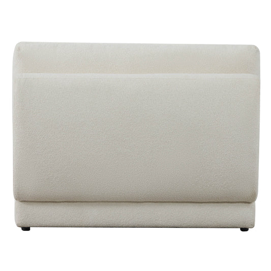 3-Seat Curved Modular Sofa with Generous Dimensions