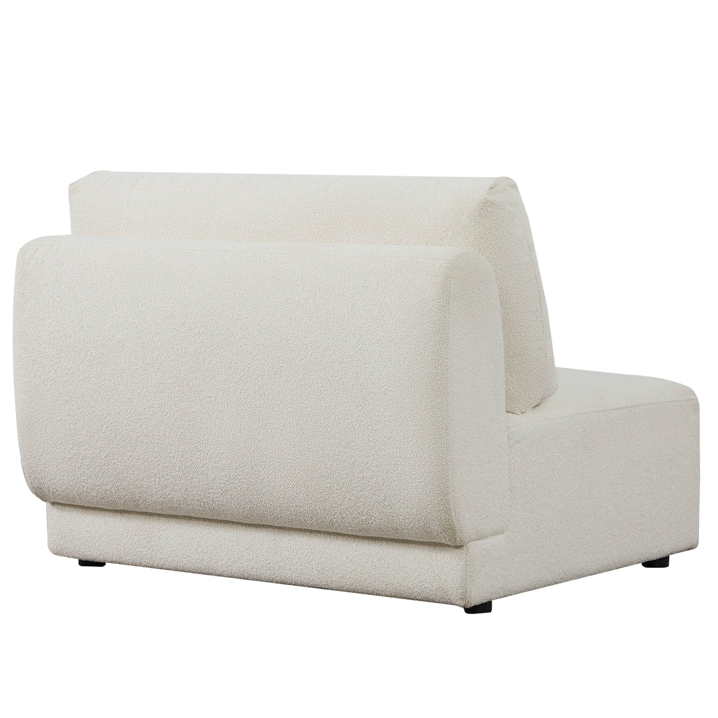 3-Seat Curved Modular Sofa with Generous Dimensions