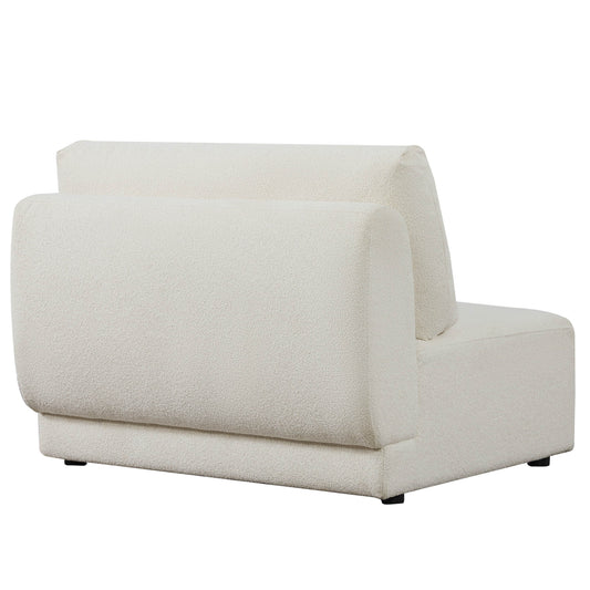 3-Seat Curved Modular Sofa with Generous Dimensions
