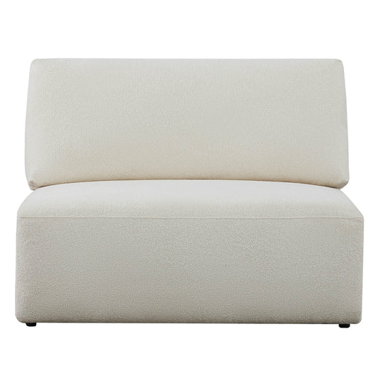 3-Seat Curved Modular Sofa with Generous Dimensions