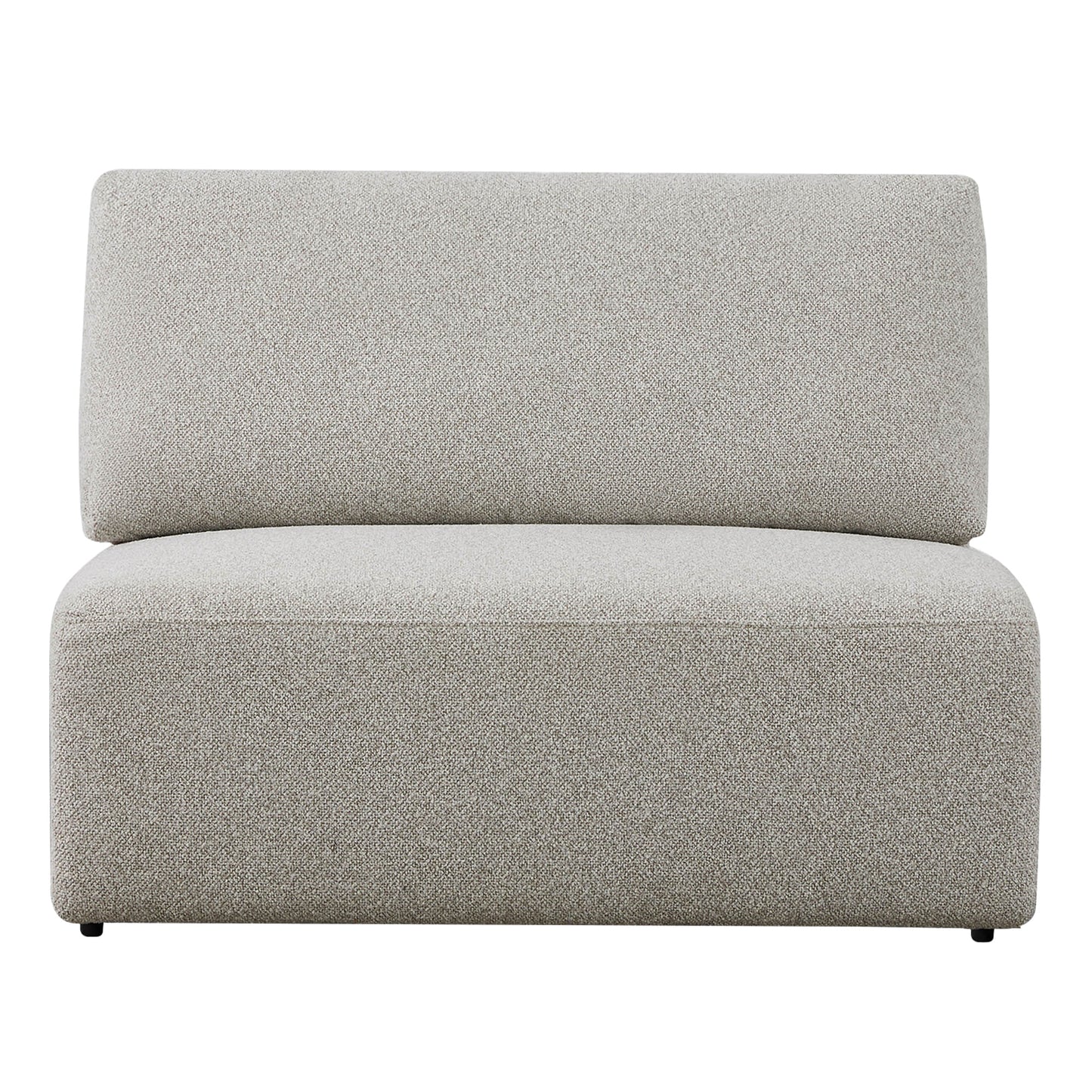 3-Seat Curved Modular Sofa with Generous Dimensions