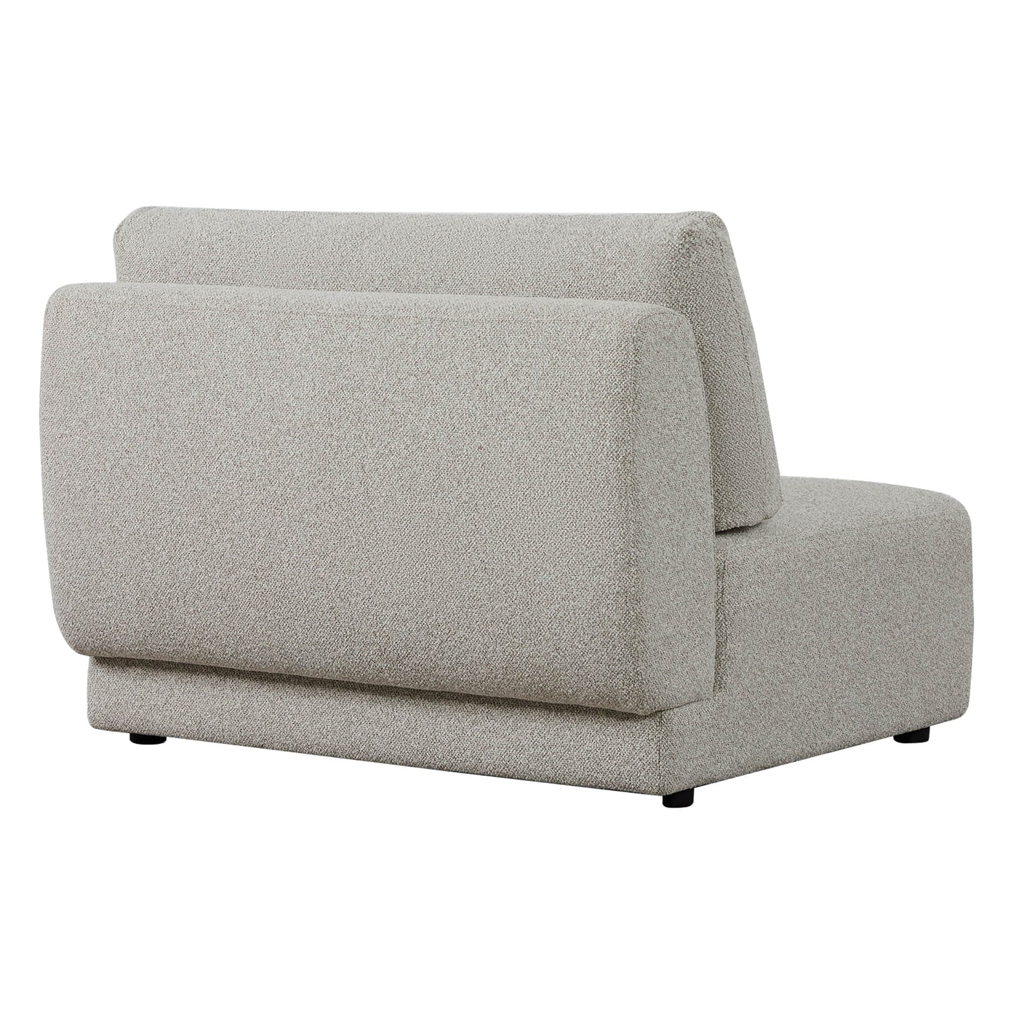 3-Seat Curved Modular Sofa with Generous Dimensions