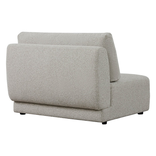 3-Seat Curved Modular Sofa with Generous Dimensions