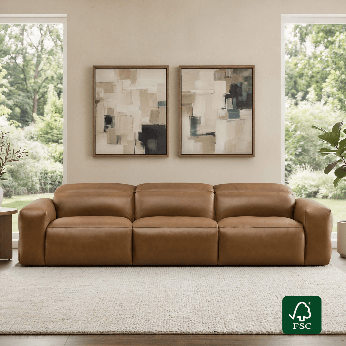 3-Seat Modular Power Reclining Sofa with Buttery-Soft Fabric