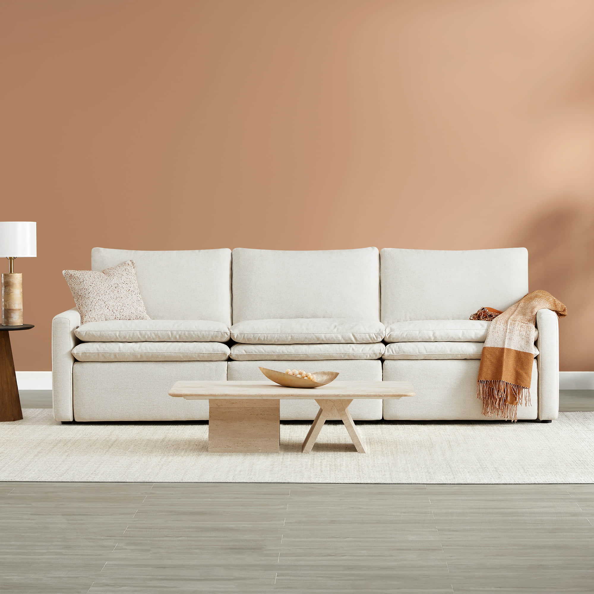 3-Seat Modular Reclining Sofa with Zero Gravity Feature