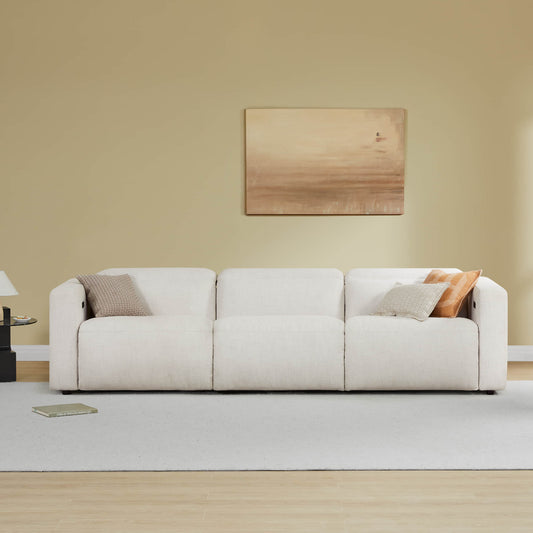 3-Seat Reclining Sectional Sofa with Power Headrest