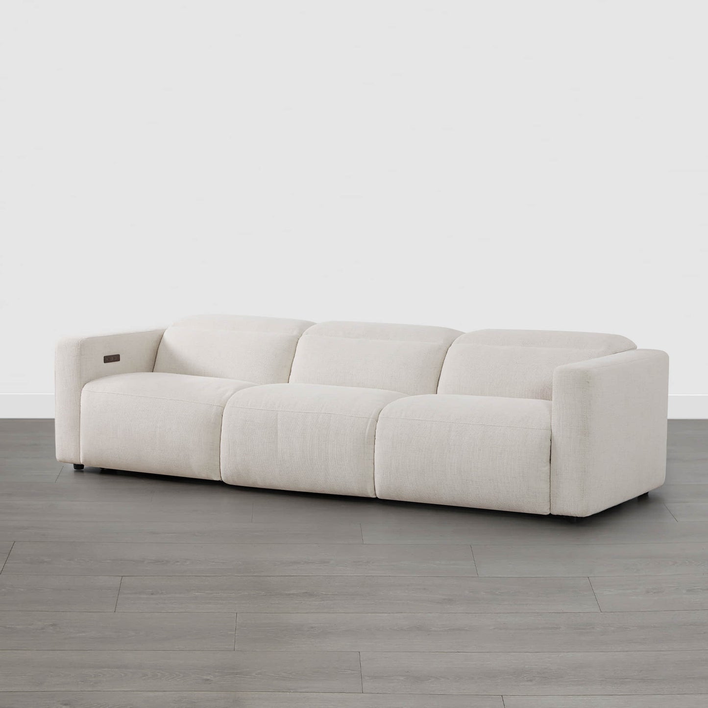 3-Seat Reclining Sectional Sofa with Power Headrest