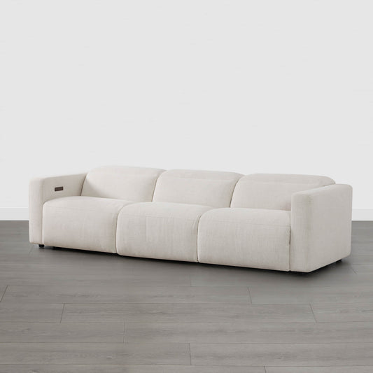 3-Seat Reclining Sectional Sofa with Power Headrest