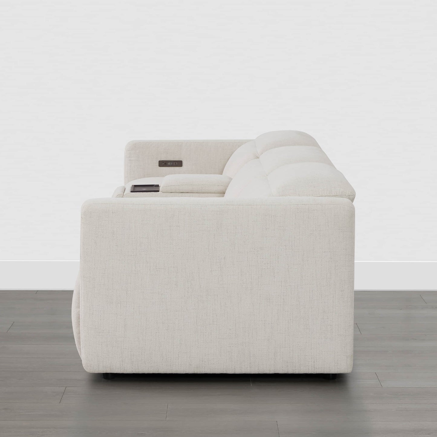 3-Seat Reclining Sectional Sofa with Power Headrest