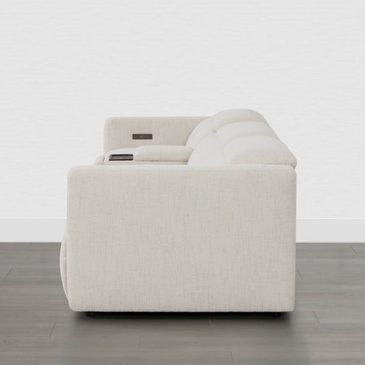 3-Seat Reclining Sectional Sofa with Power Headrest