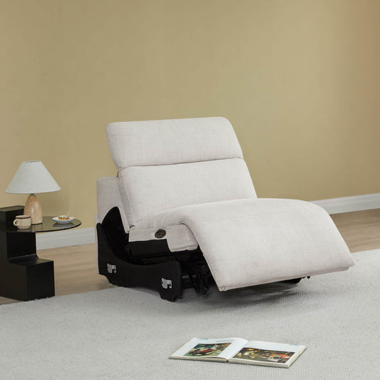 3-Seat Reclining Sectional Sofa with Power Headrest