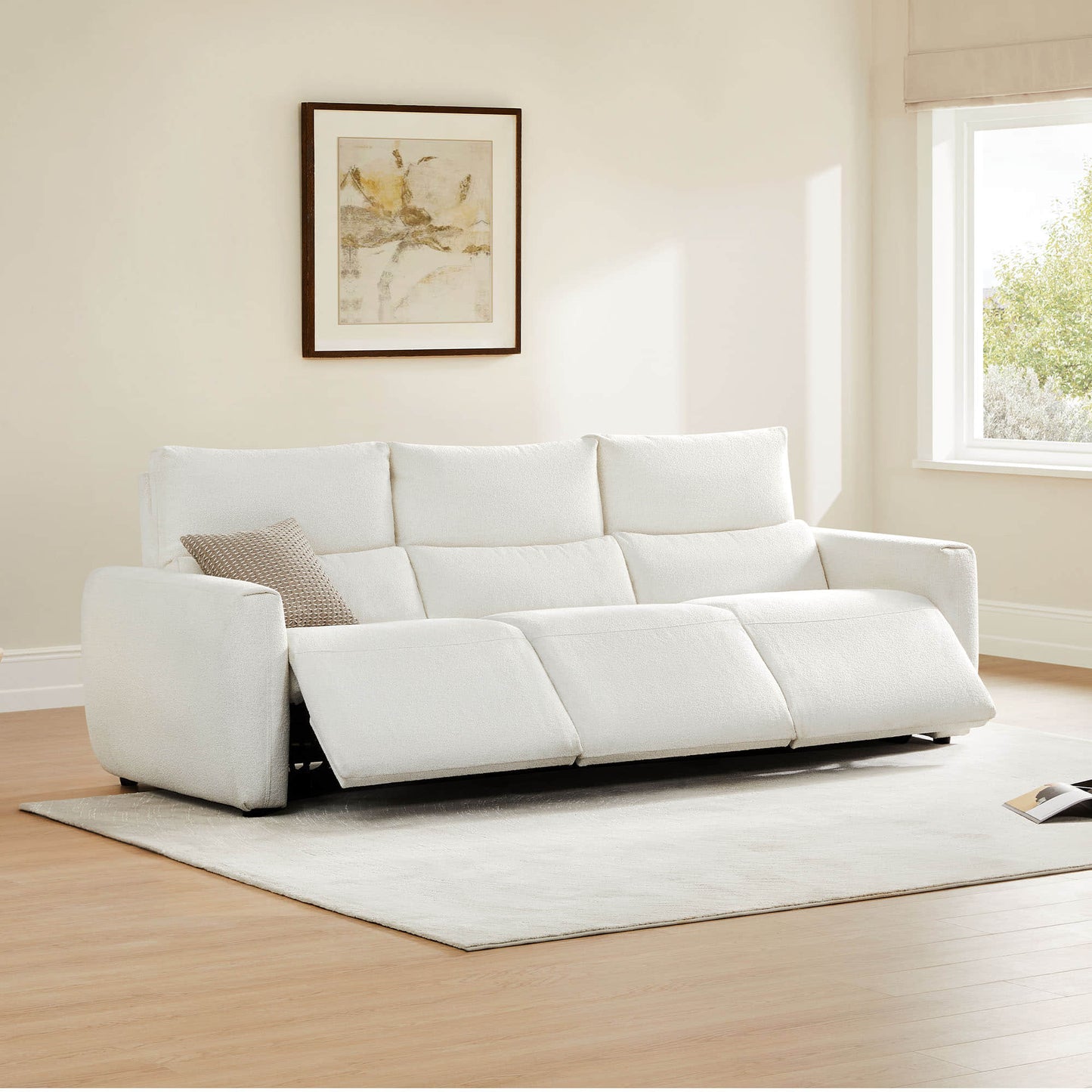 3-Seat Zero Gravity Reclining Sofa with Power Headrest