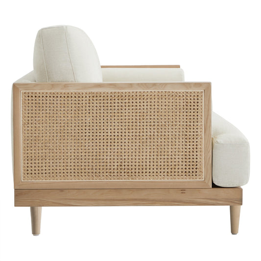 3-Seater Cane Sofa in Modern Design (78.75'')