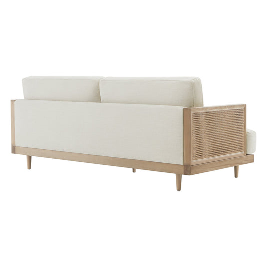 3-Seater Cane Sofa in Modern Design (78.75'')