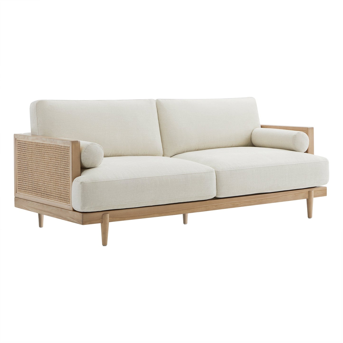 3-Seater Cane Sofa in Modern Design (78.75'')