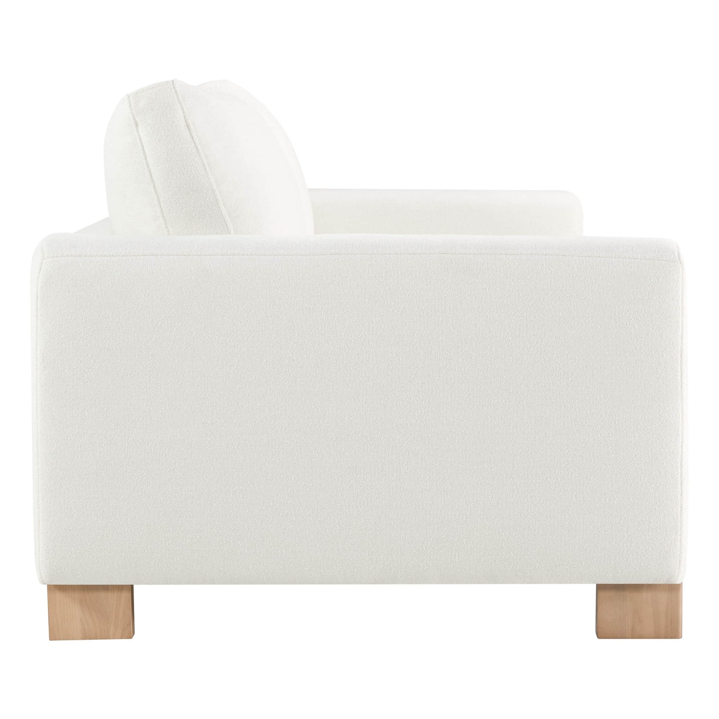 3-Seater Sofa in Performance Fabric with Ash Wood Base