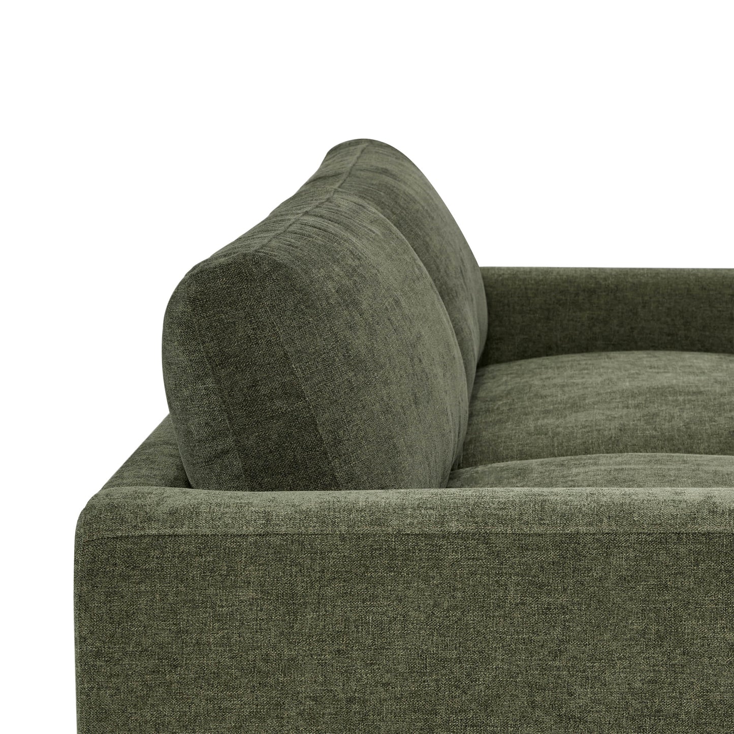 3-Seater Sofa in Performance Fabric with Ash Wood Base