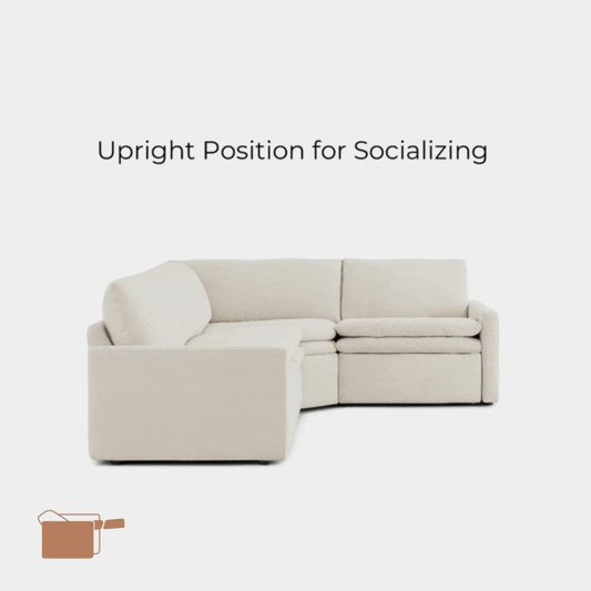 4-Seat Modular Reclining Sofa with Zero Gravity Design