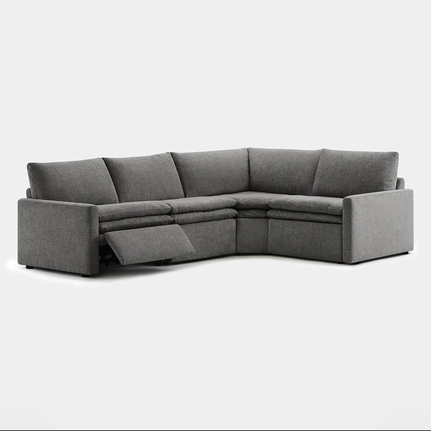 4-Seat Modular Reclining Sofa with Zero Gravity Design