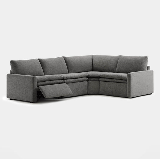 4-Seat Modular Reclining Sofa with Zero Gravity Design