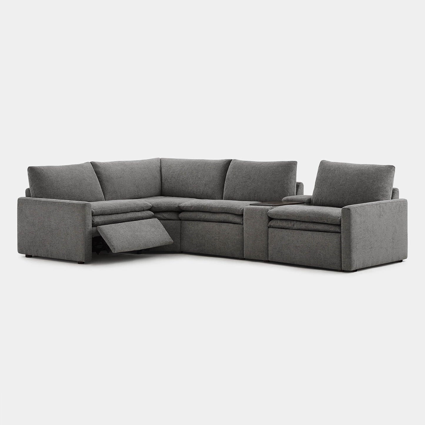 4-Seat Modular Reclining Sofa with Zero Gravity Design